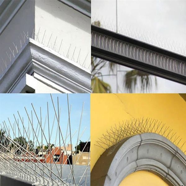 

25cm stainless steel bird repellent spikes eco-friendly anti pigeon nail bird deterrent tool for pigeons owl small birds fence other garden