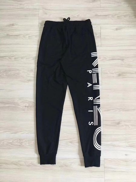 

2019 pring and autumn new men and women with the trend of the letter printing ca ual couple beam trou er wild