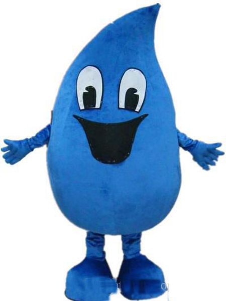 

2018 factory a blue water drop mascot costume for to wear for sale, Red;yellow