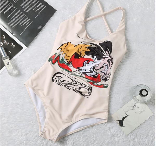 

bandage halter one piece swimwear high cut hollow swimwear women push up bathing suit high waist backless swimsuit, White;black