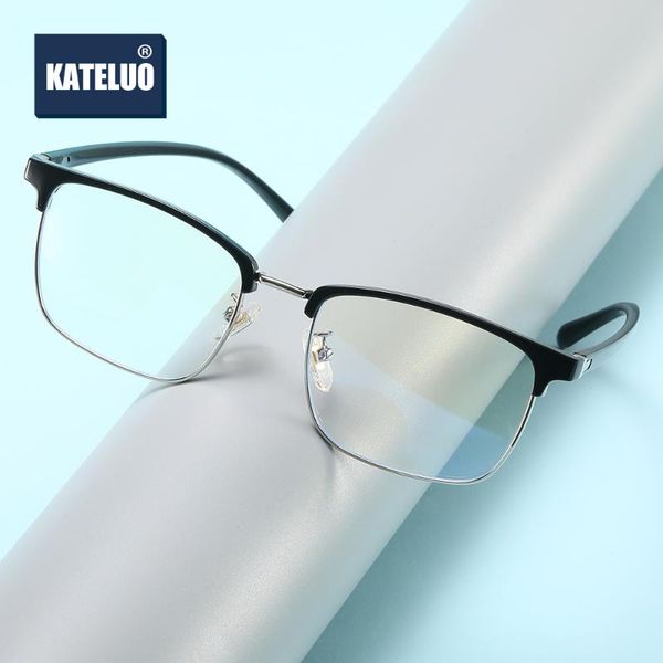 

kateluo 2020 anti blue light glasses for men women computer goggles optical eyeglasses frame 52020, White;black