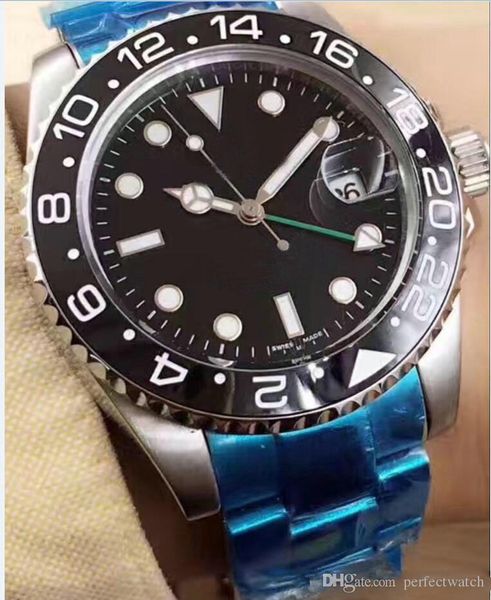 

2018 blue watch mens lum black automatic blro bezel mens ceramic gmt shipping clasp stainless watch watches original wnrvq, Slivery;brown