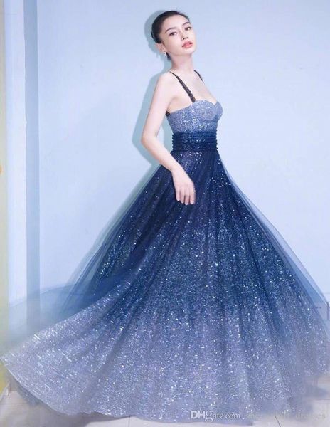

линия звезды elegance блестки танцуют платья выпускного вечера и ered платья для длинные партии promgowns темно-синий блестки вечерние плать, Black