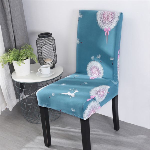 

floral printing chair covers spandex for wedding dining room office banquet housse de chaise stretch elastic chair covering
