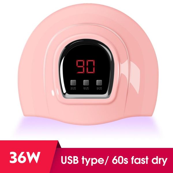 

ladymisty nail dryer for nail led uv lamp 6/18led mini usb lamp for manicure lcd display drying all gels polish art tools