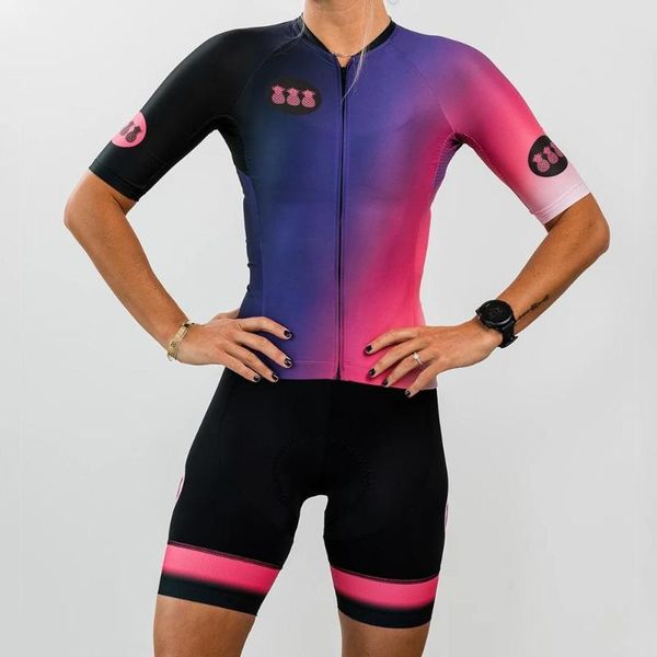 

tres pinas cycling suit new women summer aero shirts bike jersey kit jacket bib shorts wear set dress air, Black;blue