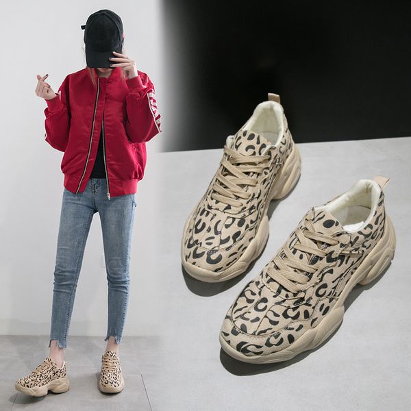 

increas height women's shoes platform mixed colors all-match casual female sneakers modis wedge basket 2020 round toe, Black