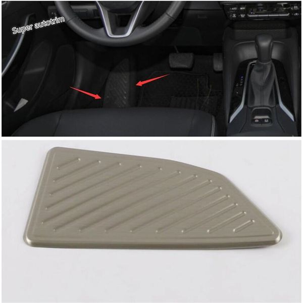 

lapetus left foot rest footrest pedal cover bezel trim protection kit fit for corolla 2019 2020 accessories interior