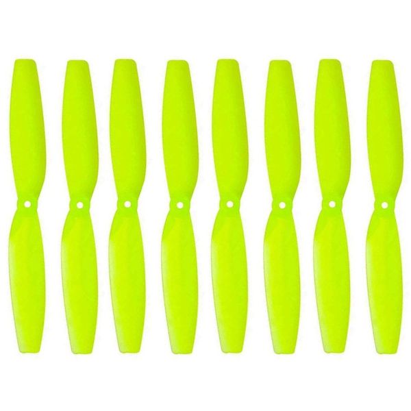 4 Paar Gemfan 65 mm 1,5 mm Nabe 2-Blatt PC CW CCW Propeller für Toothpick FPV Racing Drone – Gelb