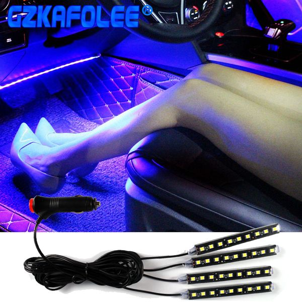 

gzkafolee 7 colors optional car led strip light car atmosphere light interior lighting decorative lamp 12v smd