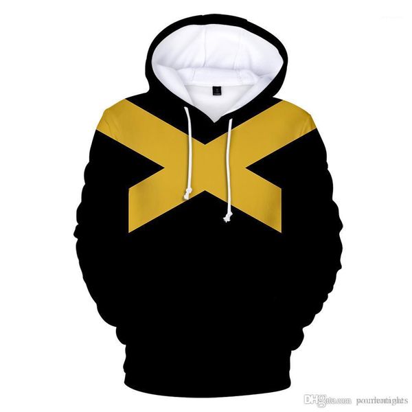 

футболки топы толстовки 3d печатная женская одежда пуловеры с капюшоном топы пуловеры x-men темные мужские, Black