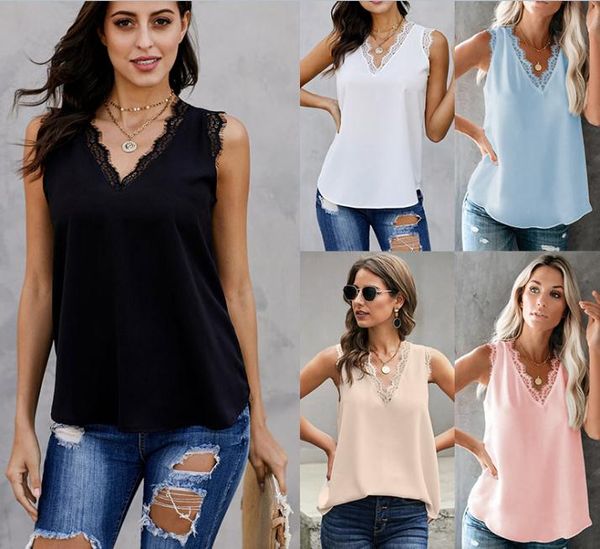 

women sleeveless t-shirt female camisole women's casual dlm253064, White
