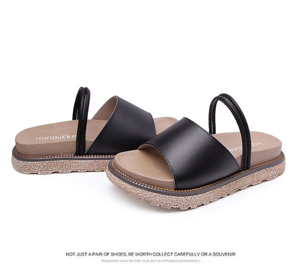 

woman fashion outdoor beach sandals with box 2 color, Black