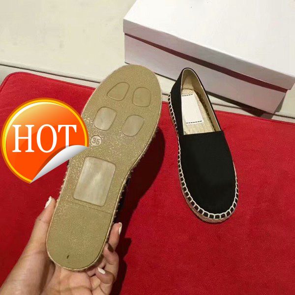 

new saleembroidered straw shoes off tiger head lazy shoes couple shoes, Black