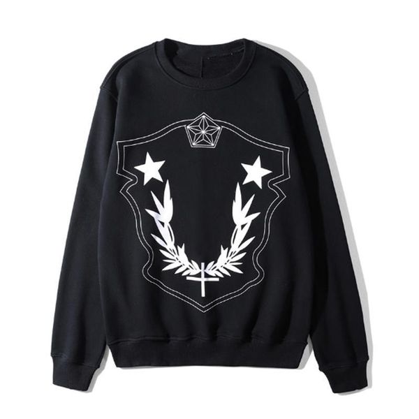 

luxury mens designer hoodies 19fw men women oversize pattern printed sweatshirts hoodies fashion hip hop mens hoodies size s-2xl, Black