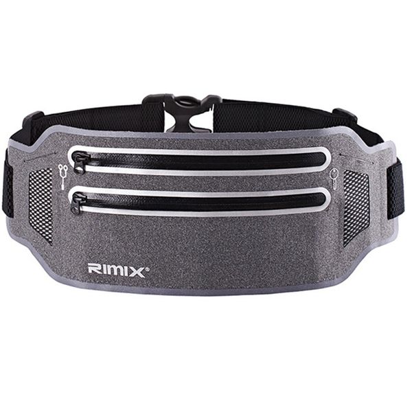 

rimix sports belt running belt fitness storage bag running mobile phone bag ultra-thin stealth with reflective strip