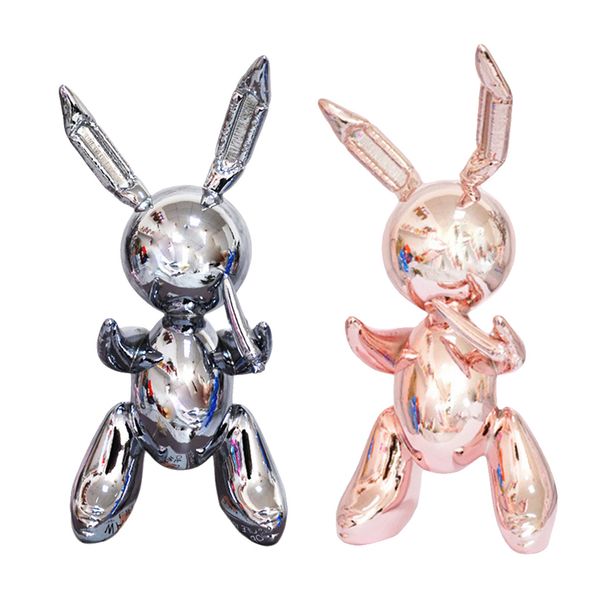 

2шт творческий смолы кролик орнамент милый баллон кролик для кафе гостиной
