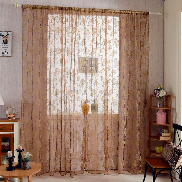 

2019 new nylon voile drape panel valance sheer transparent valances tulle window curtain home bathroom door