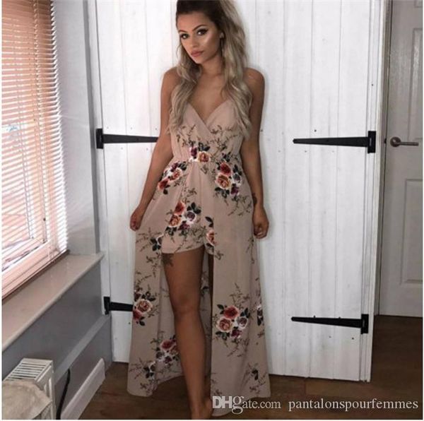 

конструктор sexy цветочные печати бретели мода пляж нерегулярное платье спагетти ремень пружинные вскользь платья без рукавов, Black;gray