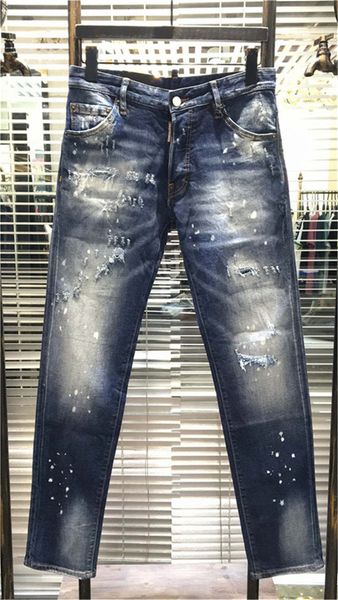 

20s new arrival d2-mens designer jeans dark black embroidery style fashion stripes mens jeans motorcycle biker causal hip hop sold #043, Blue