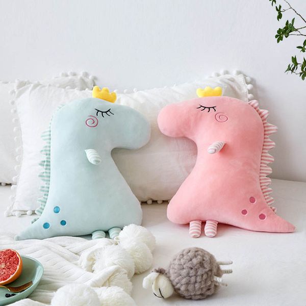 

santa decor dinosaur pillow plush toys custom doll cute dinosaur doll child sleeping pillow birthday fun gifts 50cm