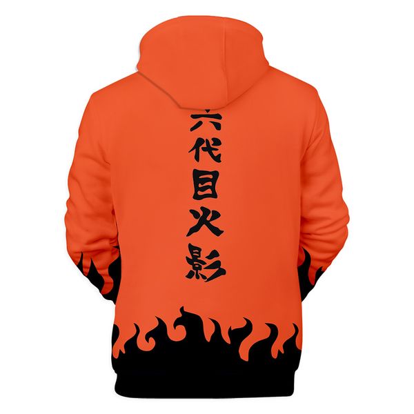 

2019 casual sweatshirt men hoodies naruto 3d print hoodies men/women fashion namikaze minato harajuku men's erkek giyim 50wy150, Black