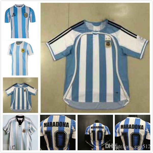 

ретро 1978 1986 аргентина джерси месси агуэро игуаин аргентина человек футбол футбол джерси, Black;yellow