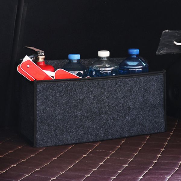 

folding car trunk storage box storage box portable cargo gray wool felt