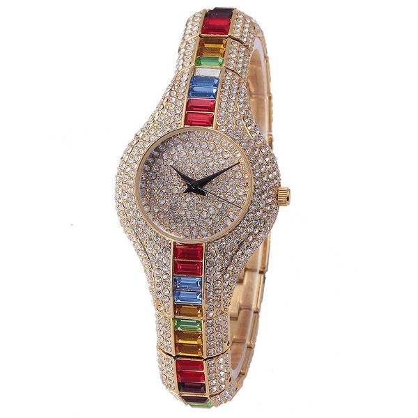 

2018 selling watch fashion women watches luxury crystal rhinestone babysbreath quartz wristwatches dropshipping relogio, Slivery;brown