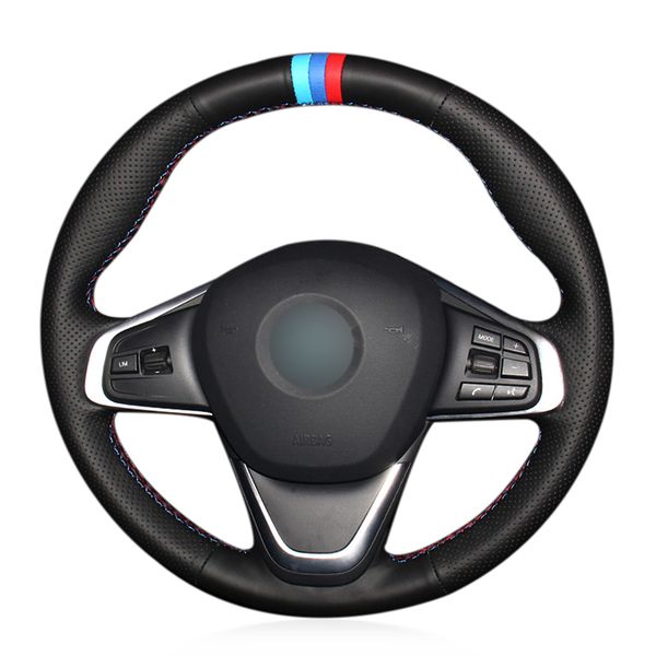 

ручной сшиты черный подлинная рулевая кожа автомобилей обложка колесо для 220i 218i 225xe