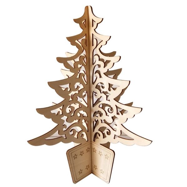 

creative diy 3d wooden christmas tree decoration ornament xmas trees table desk