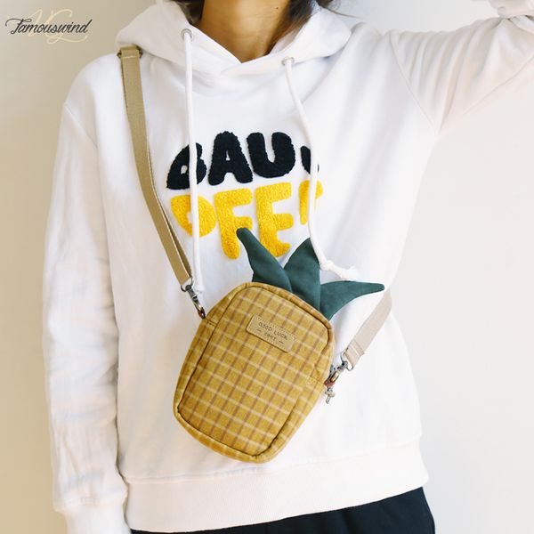 

fruit inclined shoulder bag lady cute cell phone package students joker recreation bag one shoulder small cloth