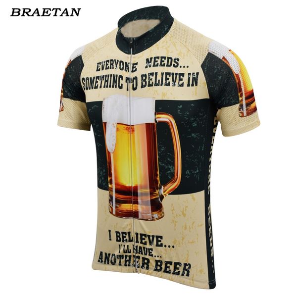 

2018 beer cycling jersey men summer short sleeve clothing cycling wear racing bicycle clothes clothing hombre braetan, Black;red