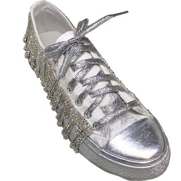 

2019 spring women's shoes new old laced rhinestone net red personality fashion flat low to help single shoes women, Black