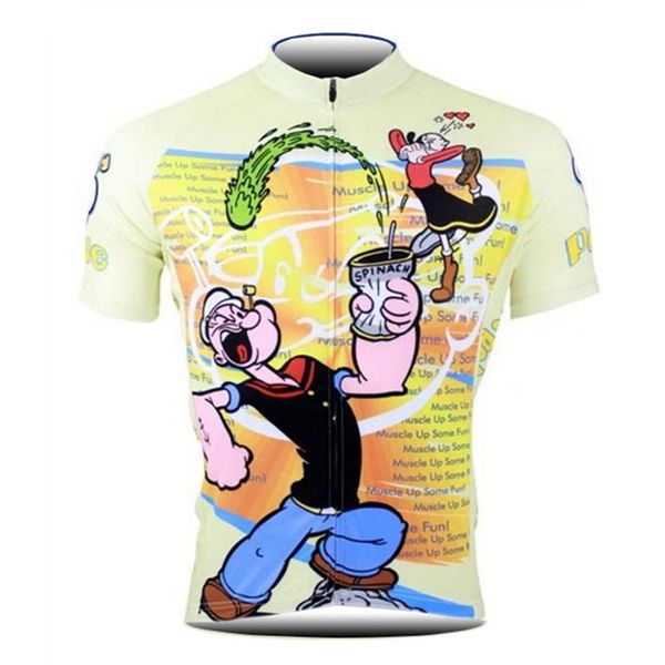 

popeye ropa ciclismo команда велоспорт 2020 нового велосипед рубашки велосипеда одежда с коротким рукавом одеждой sportwear настроить, Black