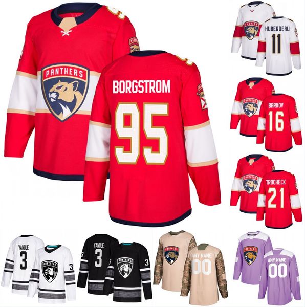 

95 Henrik Borgstrom Florida Panthers 2019 All Star Jonathan Mark Pysyk 11 Jonathan Huberdeau 21 Vincent Trocheck 3 Keith Yandle Jersey