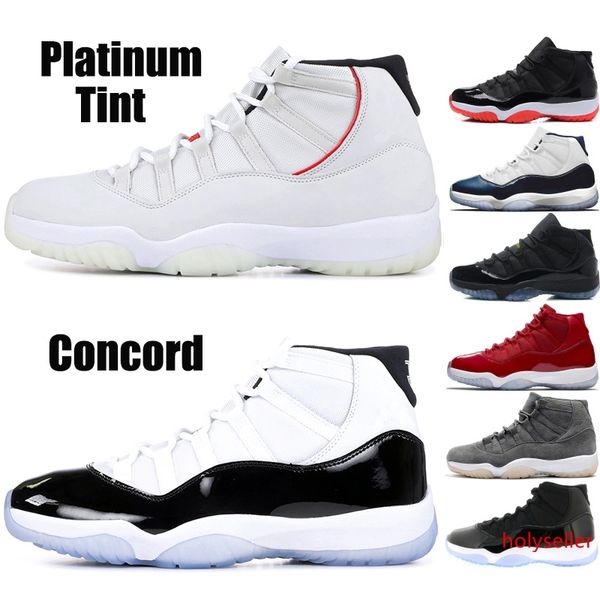 

new 11 xi concord 45 mens basketball shoes 11s platinum tint space jam 23 win like 96 balck bred designer men sports sneaker
