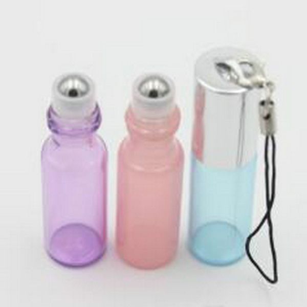 

2020 5ml roll on bottle pendant pearl lustre color rollon metal roller ball bottle essential oil liquid fragrance key chain from gfyjd