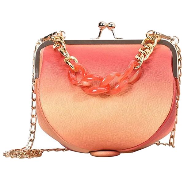 

mini women's pu leather crossbody korean version of the wild chain ladies shoulder portable clip bag