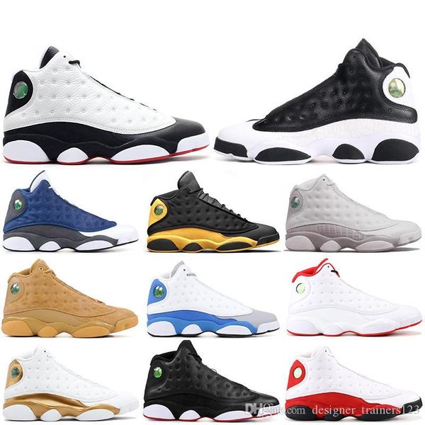 

13 13s bred chicago flint atmosphere grey mens basketball shoes 13s cap and gown playoff barons dirty bred hyper royal sneakers cheap