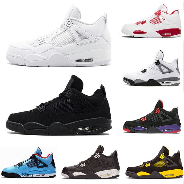 

new travis scotts cactus jack raptors mens basketball shos 4s men pure money royalty bred travis fashion men sports sneakers designer