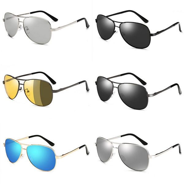 

mens fashion aluminum magnesium aviation alloy polarized sunglasses sun glasses driver fishing sports black hd tac 69mm grey rectangle le #8, White;black