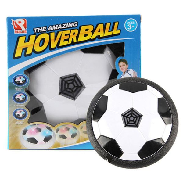 

1pc funny led light flashing air power soccer ball disc indoor football toy multi-surface hovering gliding toy kids sports toys