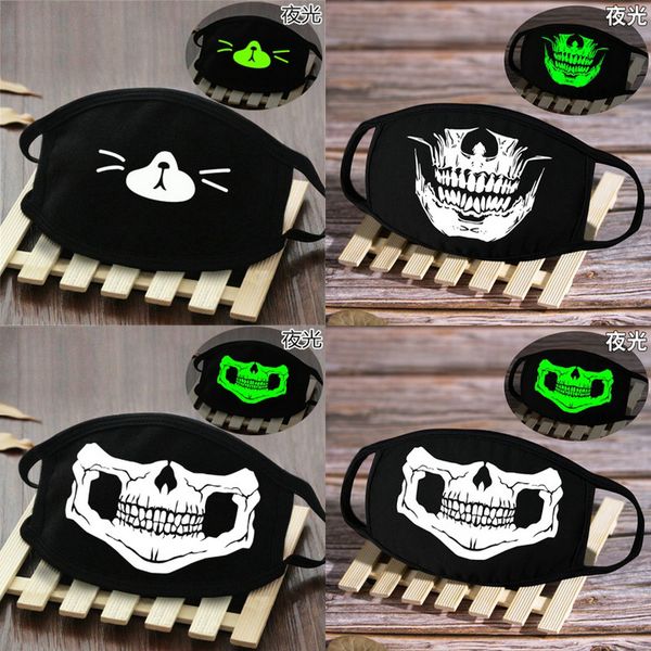 

washable half mask mens face mask glow in the dark skeleton face scarf masks washable half sqtrimmer bnqjo, Silver