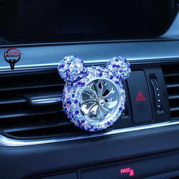

car-encrusted air outlet no. 8 diamond-encrusted air outlet perfume clip car creative decoration
