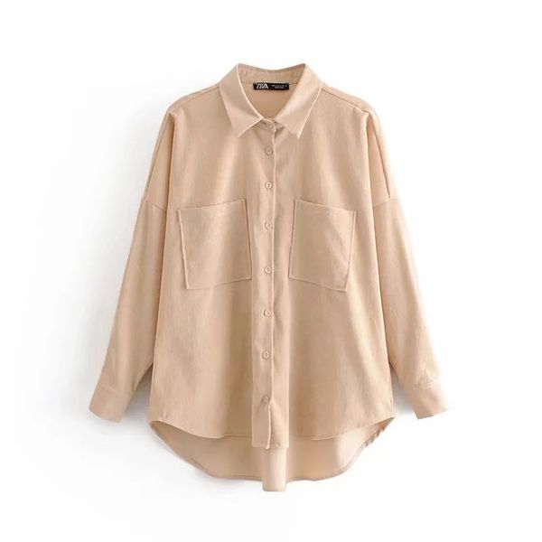 

Women Oversize Corduroy Boyfriend Shirt Blusas Mujer De Moda Womens Tops and Blouse Brand Spring England Preppy Plus Size Free Shipping