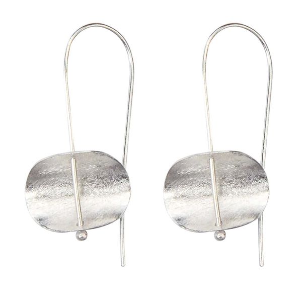 

silver concave earrings hoop earrings for women birthday christmas day gift jewelry, Golden;silver