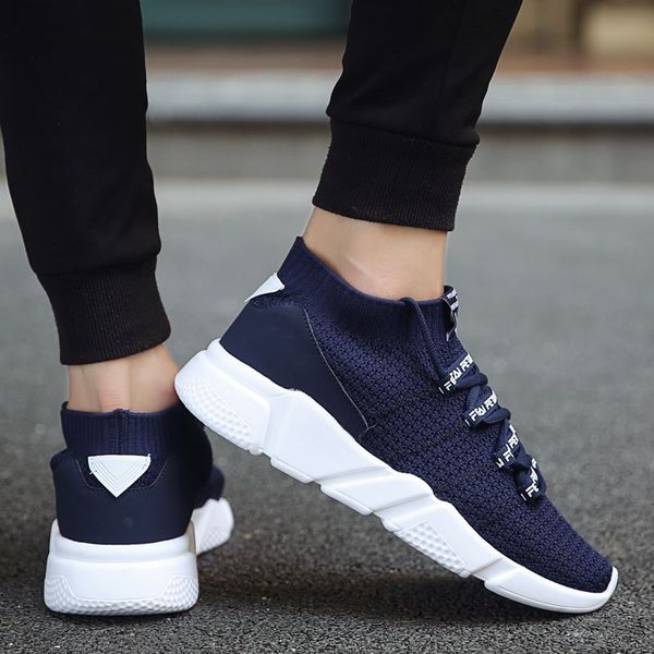 

2019 new comfortable casual shoes light breathable sneakers male shoes gray black youth fashion footwear