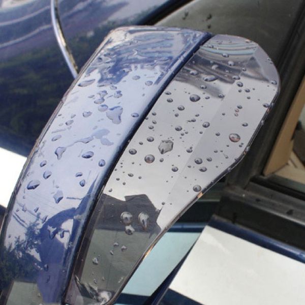 

new styling 2pcs car side mirror universal rain shield visor guard rear view board sun visor shade auto truck suv accessories #0