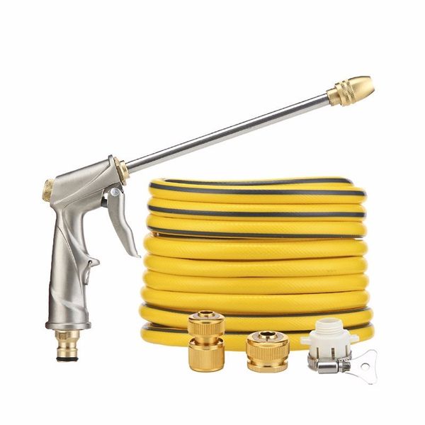 

long nozzle high pressure power washer water gun spray durable powerful garden tool aluminum alloy car wash jet watering kit